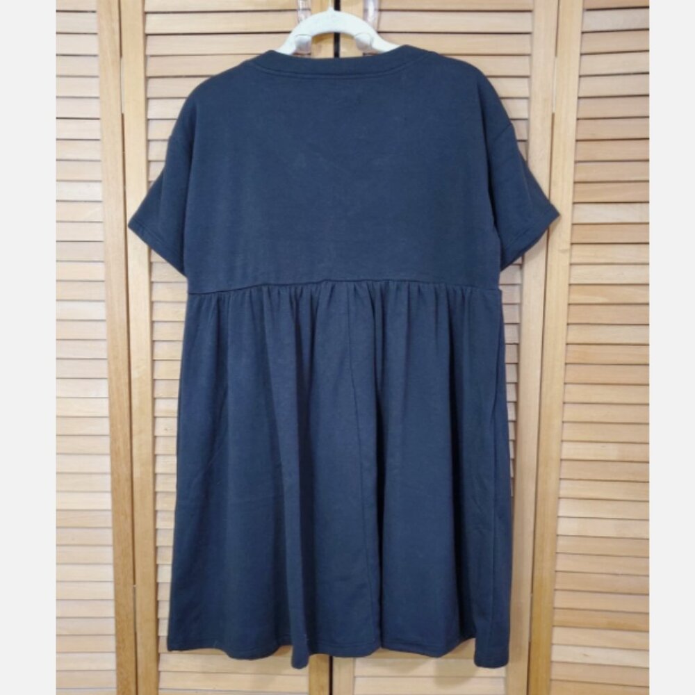 Wild Fable Black Babydoll Sweatshirt Dress Size S - Picture 6 of 7